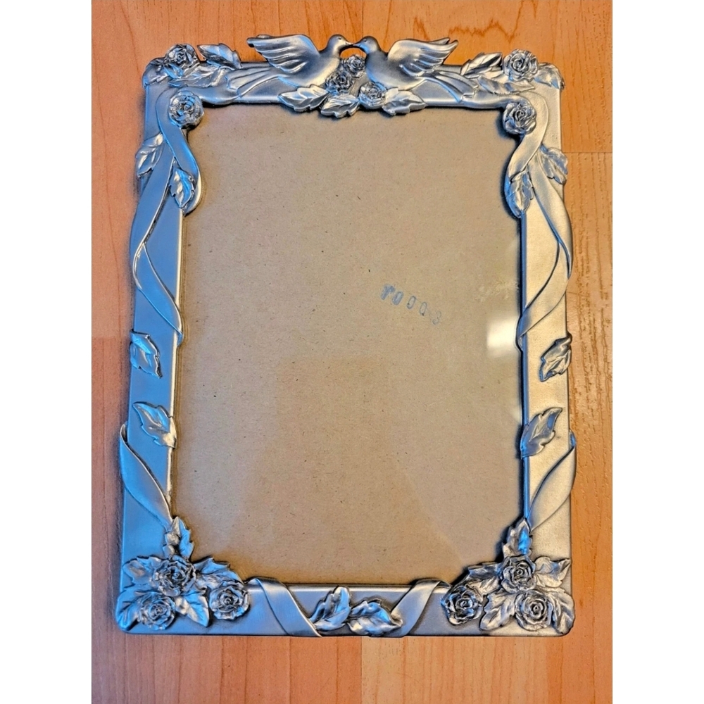 Pewter wedding photo frame